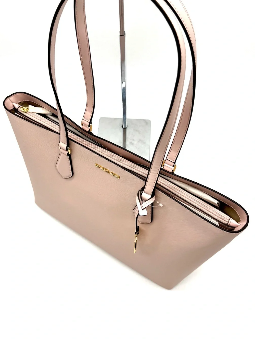 Michael Kors Bag Large Sheila Mf Tote Bag Powder Blush - Picture 5 of 10